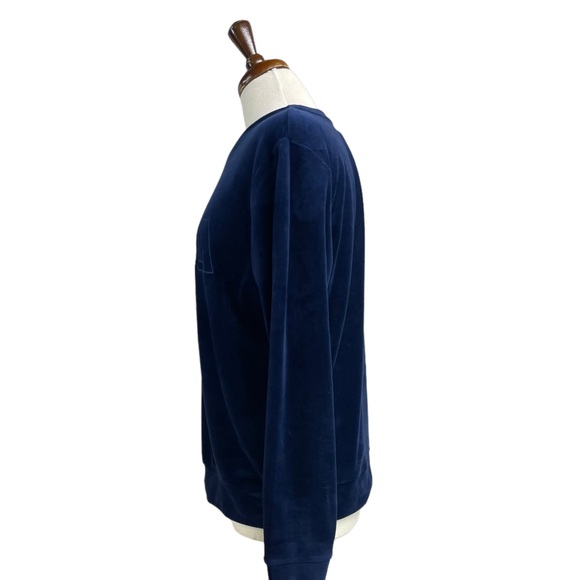Zyia Active dark blue velour pullover sweatshirt top large - Picture 3 of 9